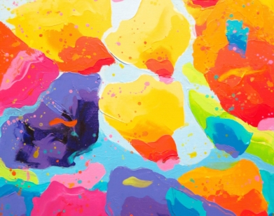 Dulcine, acrylique sur toile, 2015, 46 x 38 cm
