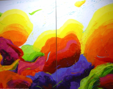 If I saw you in heaven, 2012, acrylique sur toile, 150 x 200 cm